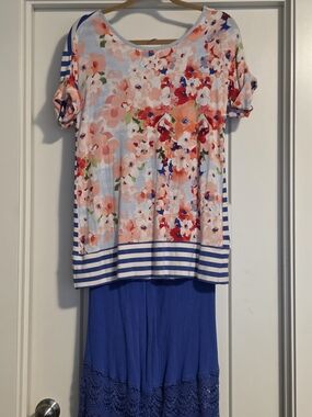 Matilda Jane Bewitching Tidbit Top Size S & Festival Season Cropped Pants XS EUC